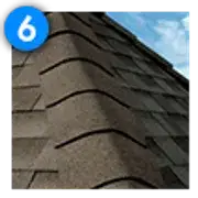 GAF ridge cap shingles