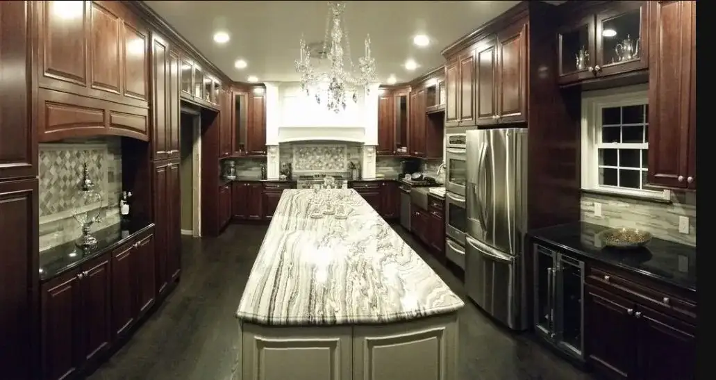 Custom cherry kitchen remodel