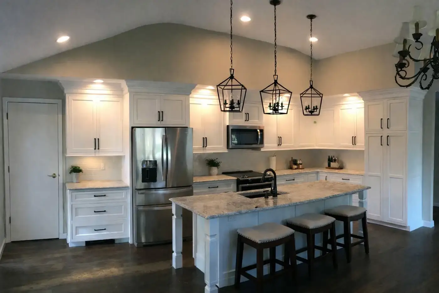 Finished kitchen remodel by Iron Mike Construction
