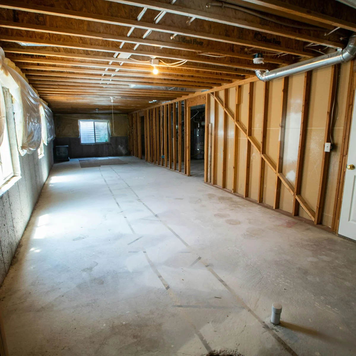 Finished lower-level renovation