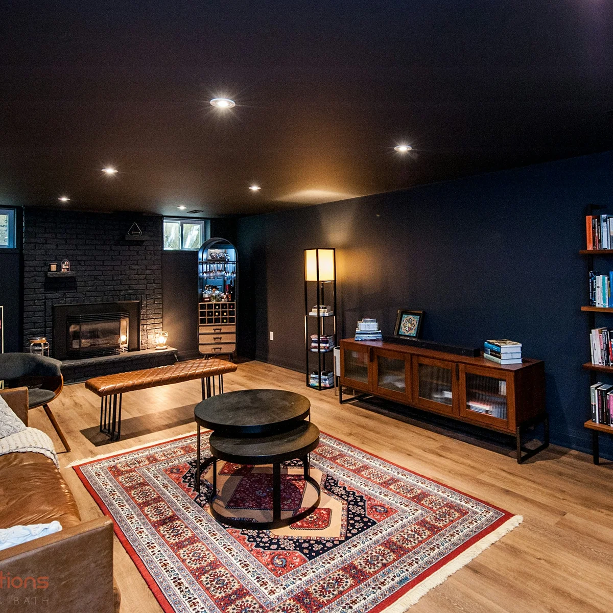 Completed basement project