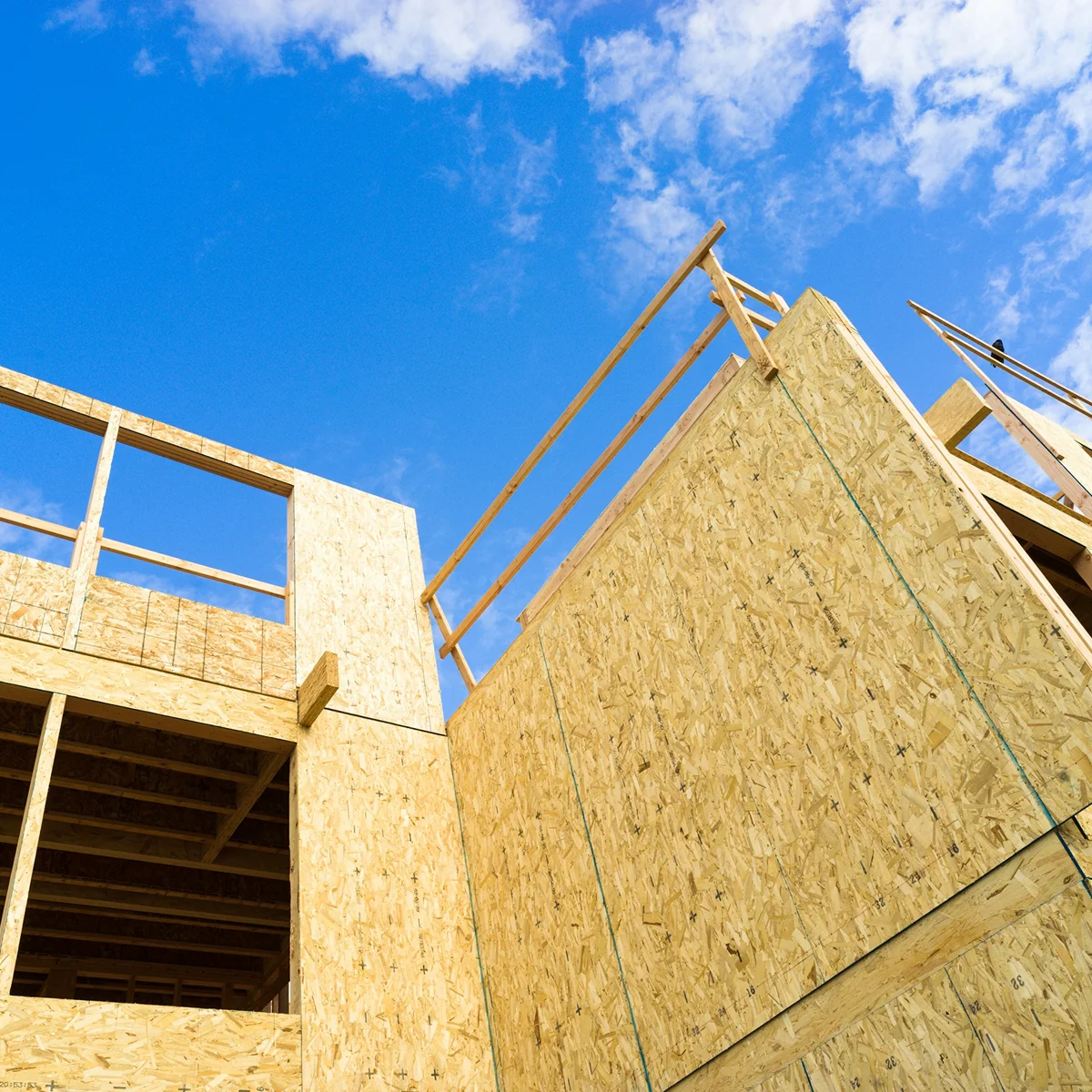 Home framing under construction
