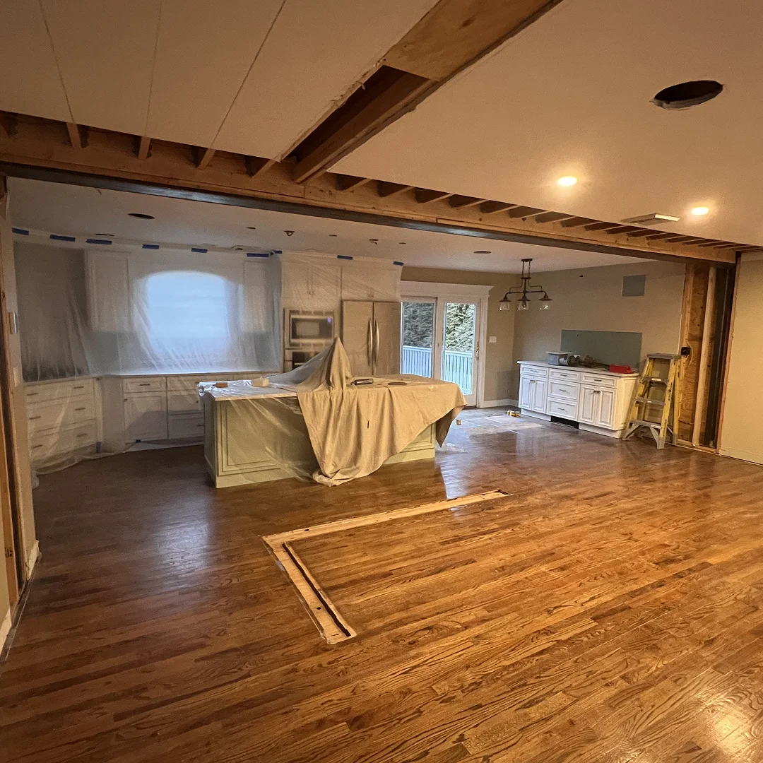Kitchen renovation in progress
