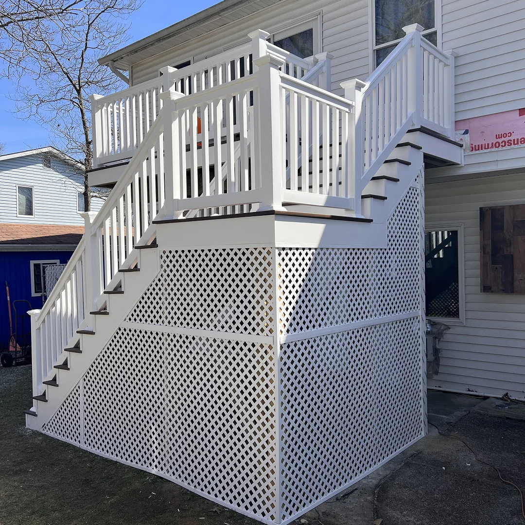 Finished outdoor deck