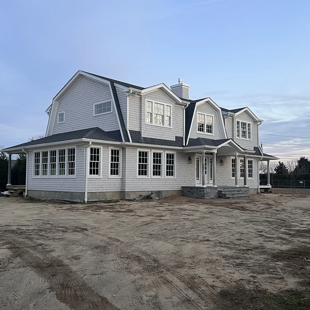 Finished exterior siding