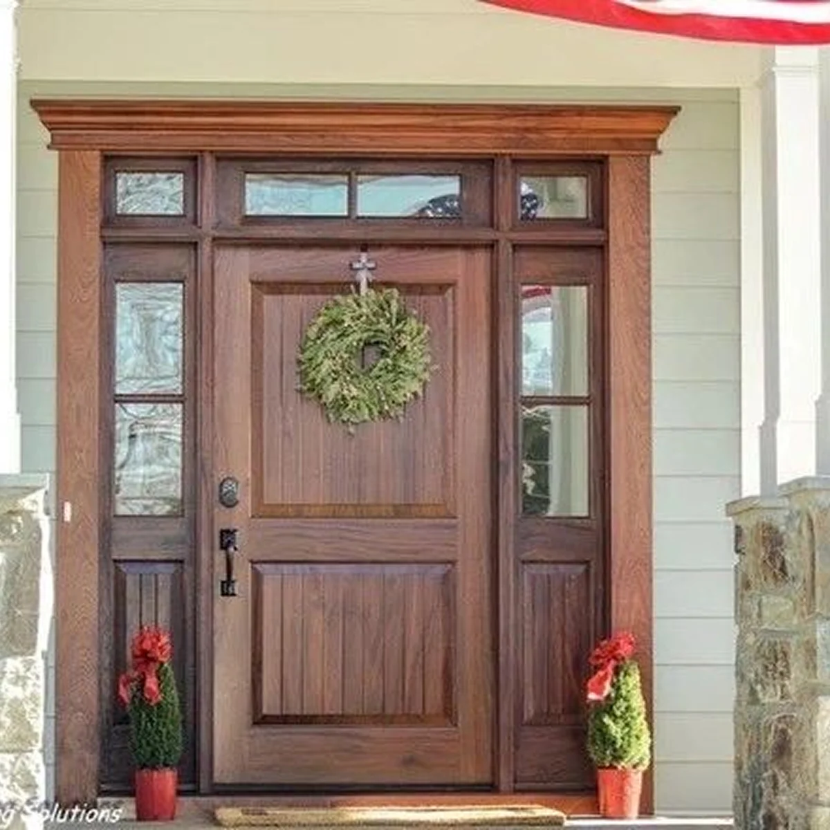 Main entry door installation