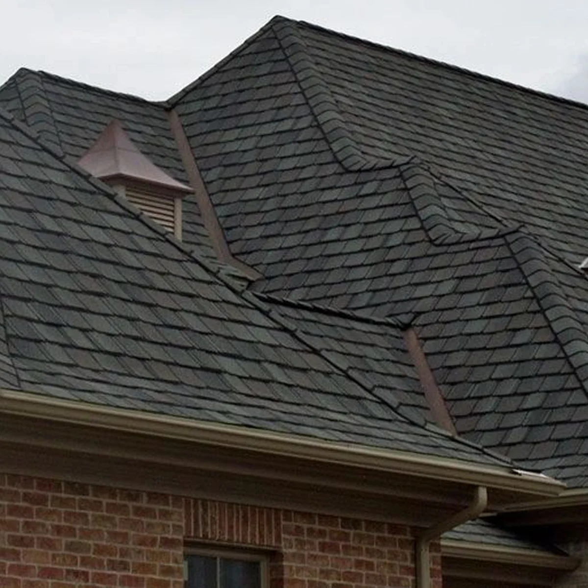 Completed residential roofing project